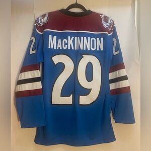 NWT Mitchell Ness NHL Nathan MacKinnon Colorado Avalanche Hockey Jersey Small